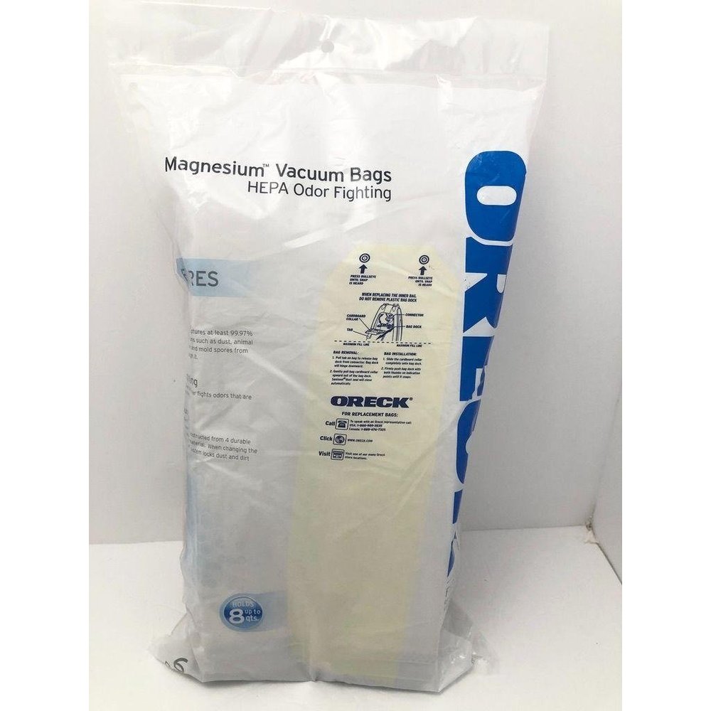 New Oreck Magnesium Upright Vacuum bags 6 pk